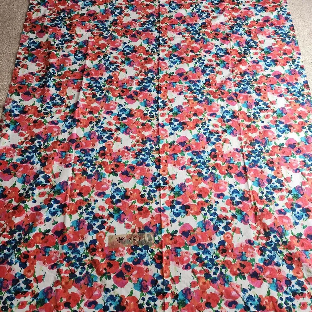 kate spade Rosa Terrace rectangular Tablecloth Floral Pink Blue 61 x 79 Oblong